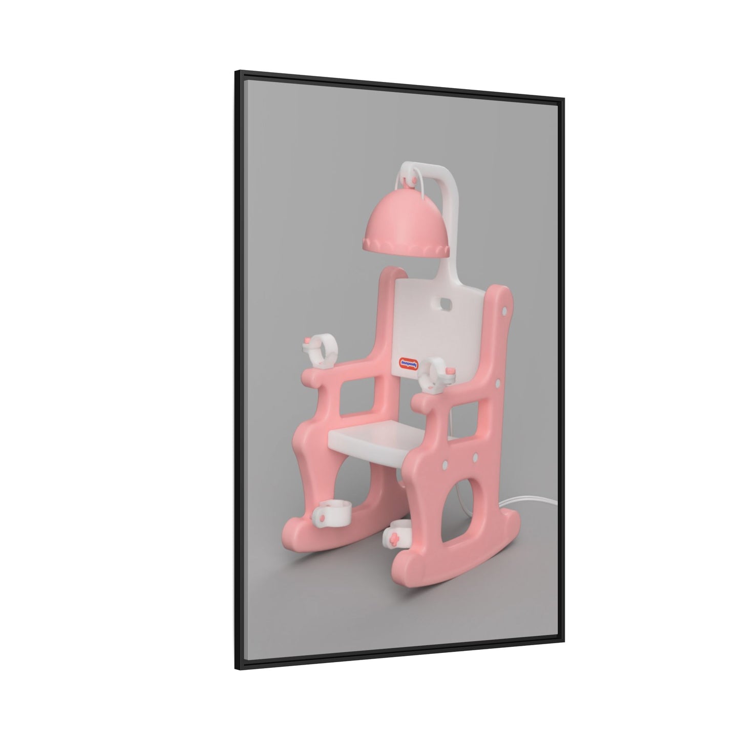 Electric Chair Framed Canvas Gallery Wrap