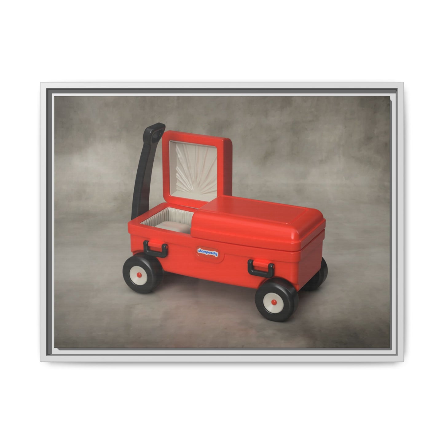 Casket Wagon Framed Canvas Gallery Wrap