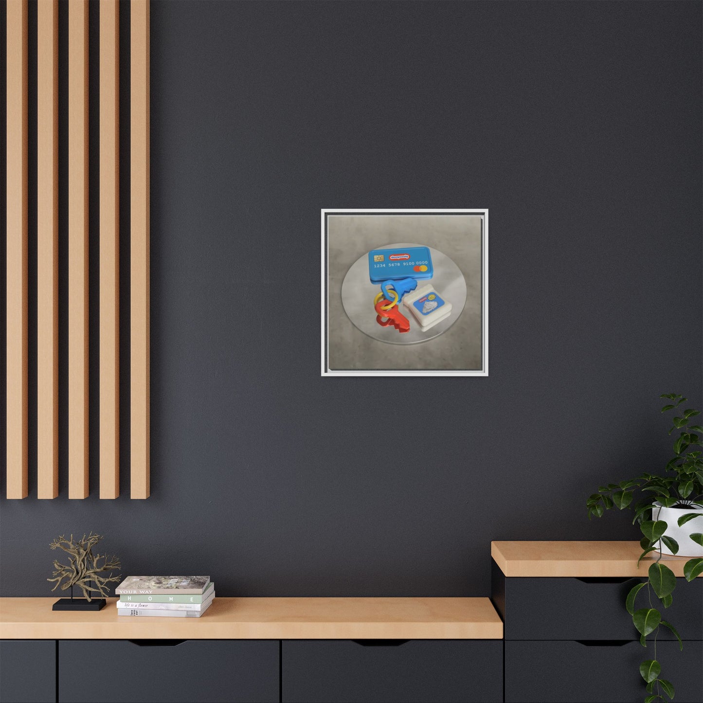 Cocaine Framed Gallery Canvas Wrap