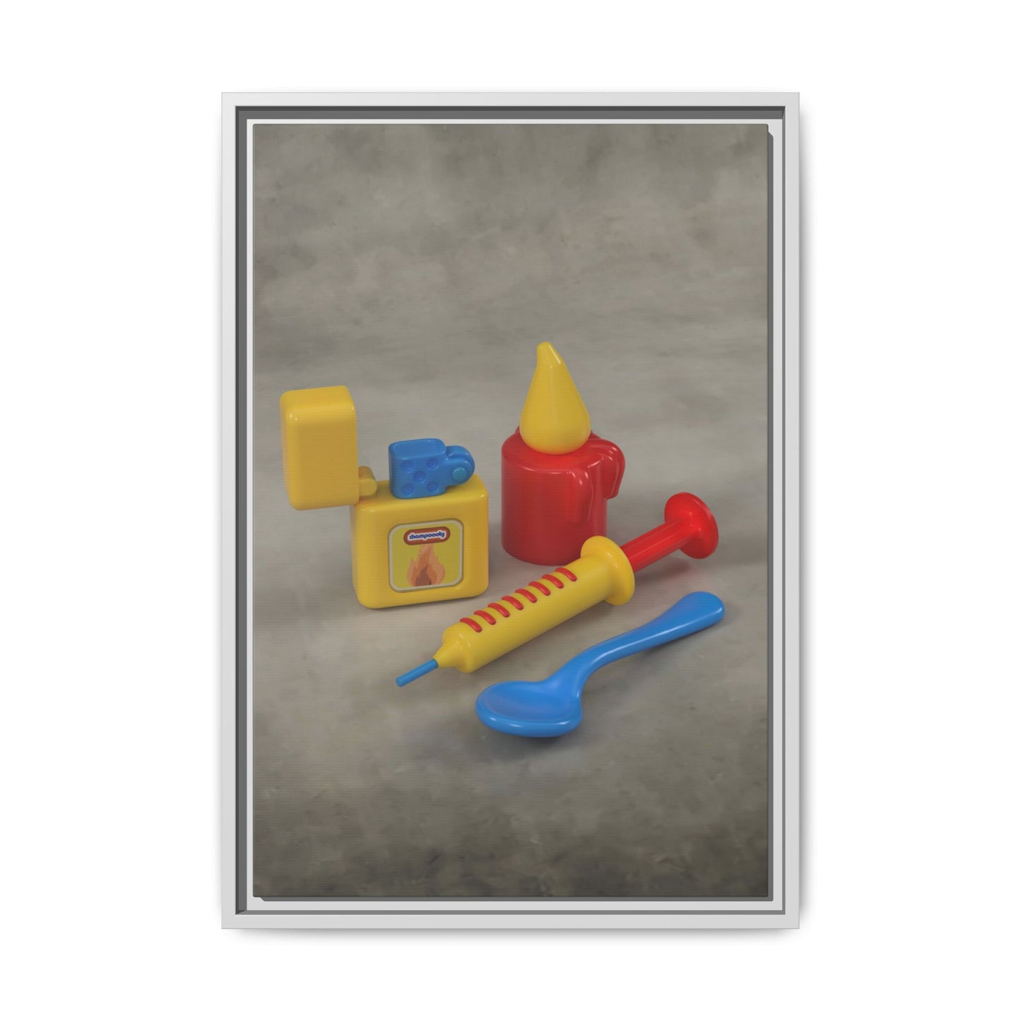 Heroin Framed Canvas Gallery Wrap