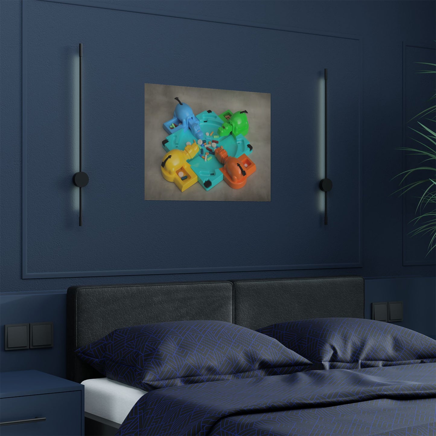 Hungry Hippos Archival Print