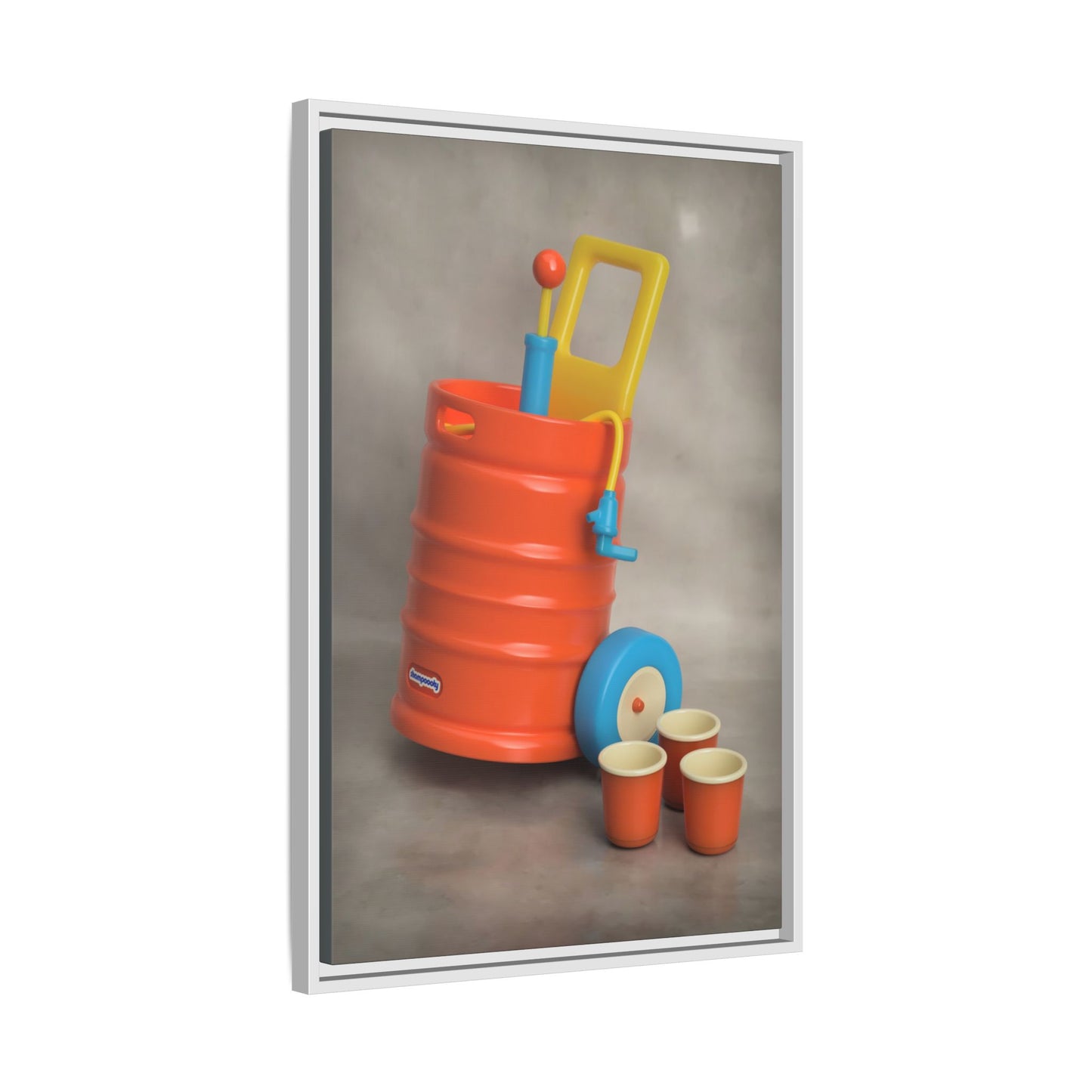 Keg Framed Canvas Gallery Wrap