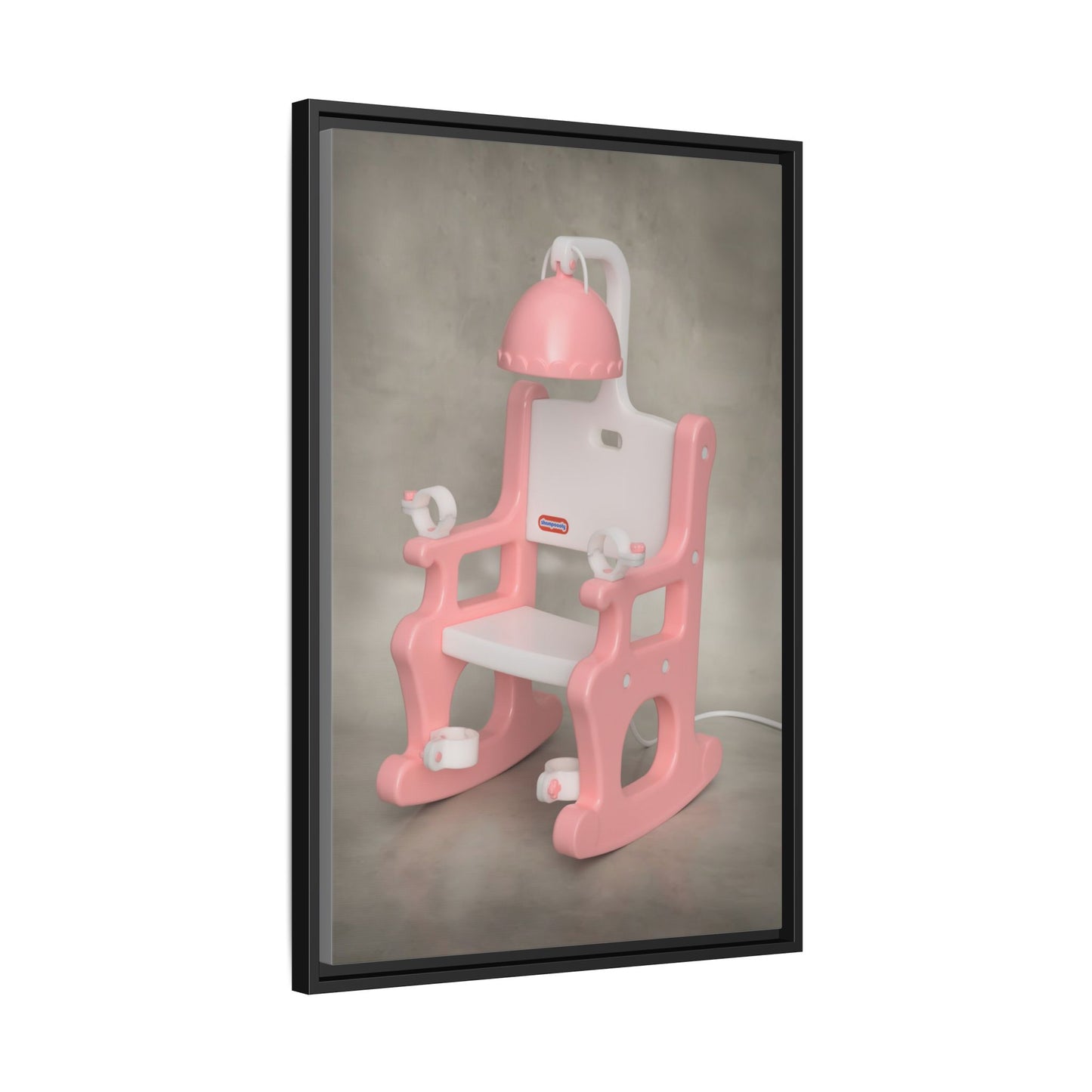Electric Chair Framed Canvas Gallery Wrap