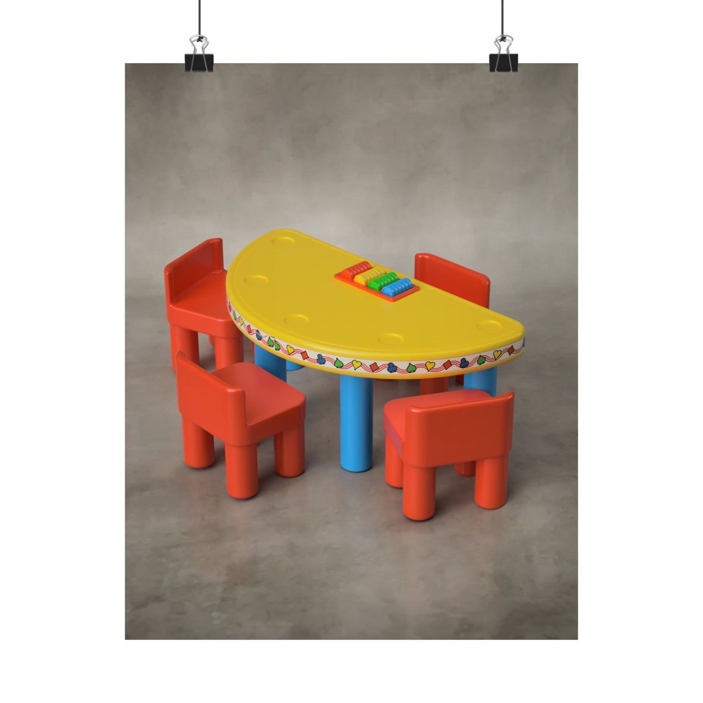 Poker Table Archival Print