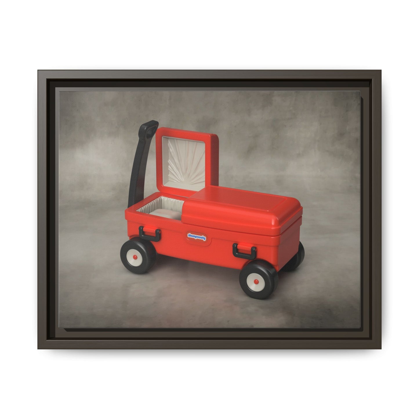 Casket Wagon Framed Canvas Gallery Wrap