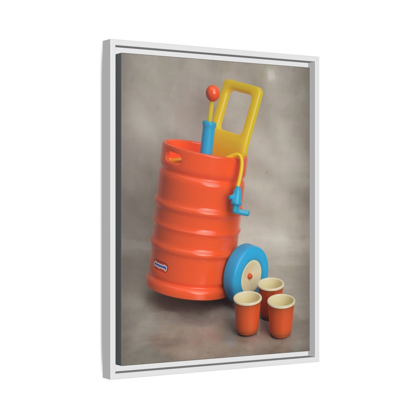 Keg Framed Canvas Gallery Wrap