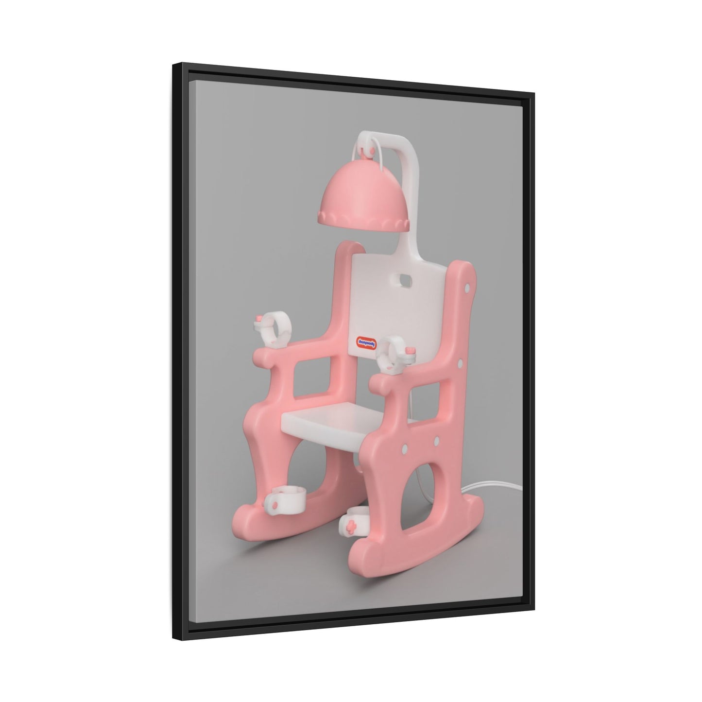 Electric Chair Framed Canvas Gallery Wrap