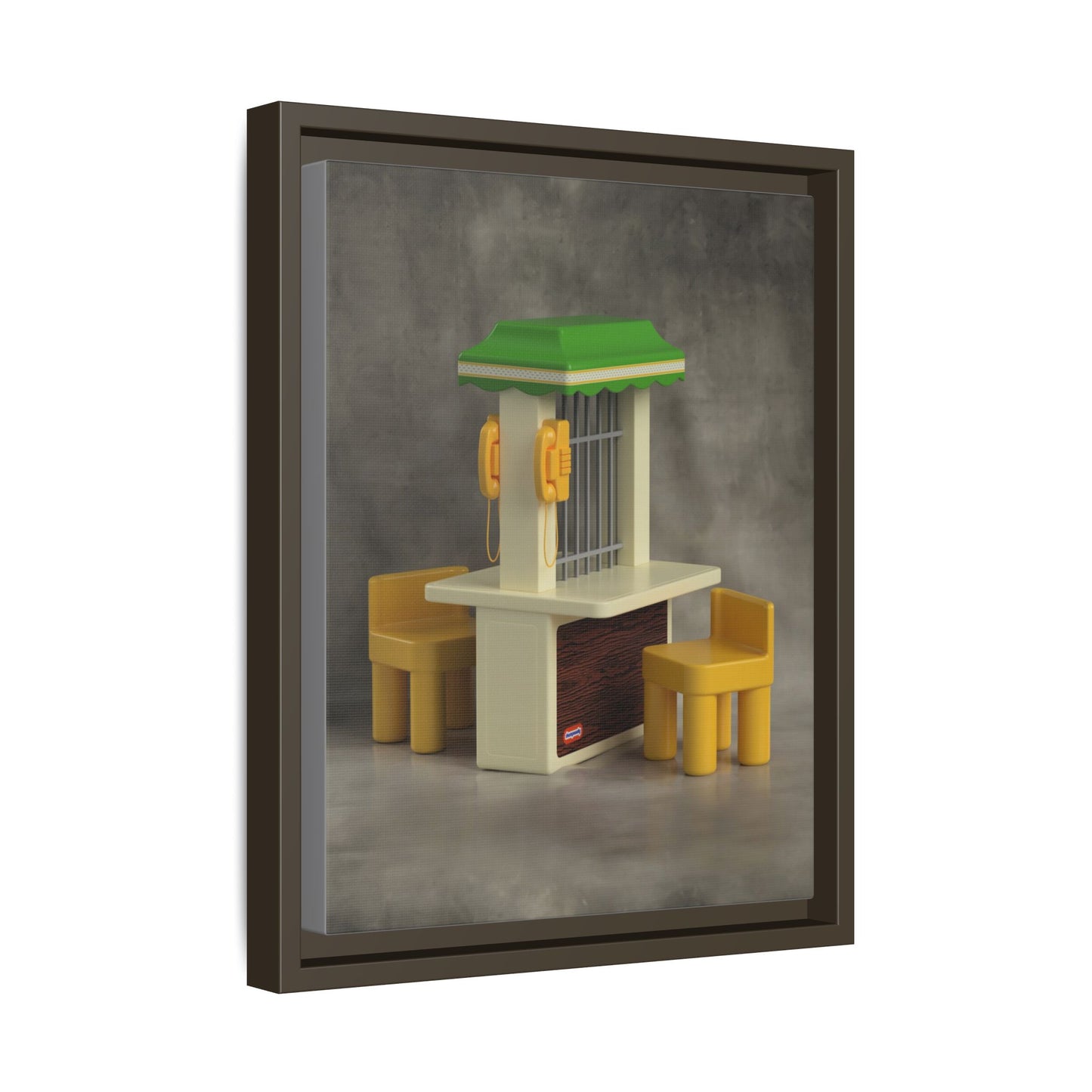 Visitation Booth Framed Canvas Gallery Wrap