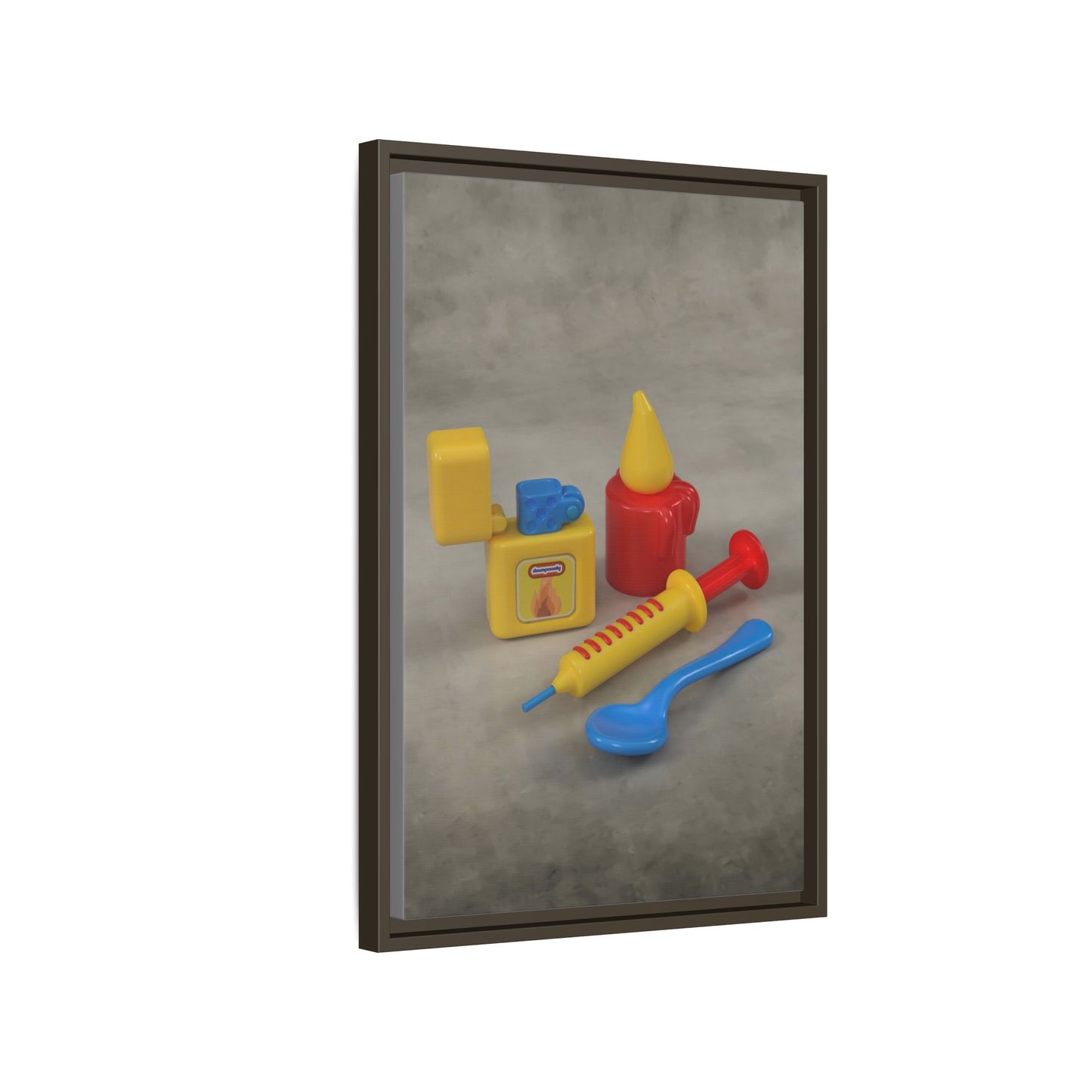 Heroin Framed Canvas Gallery Wrap