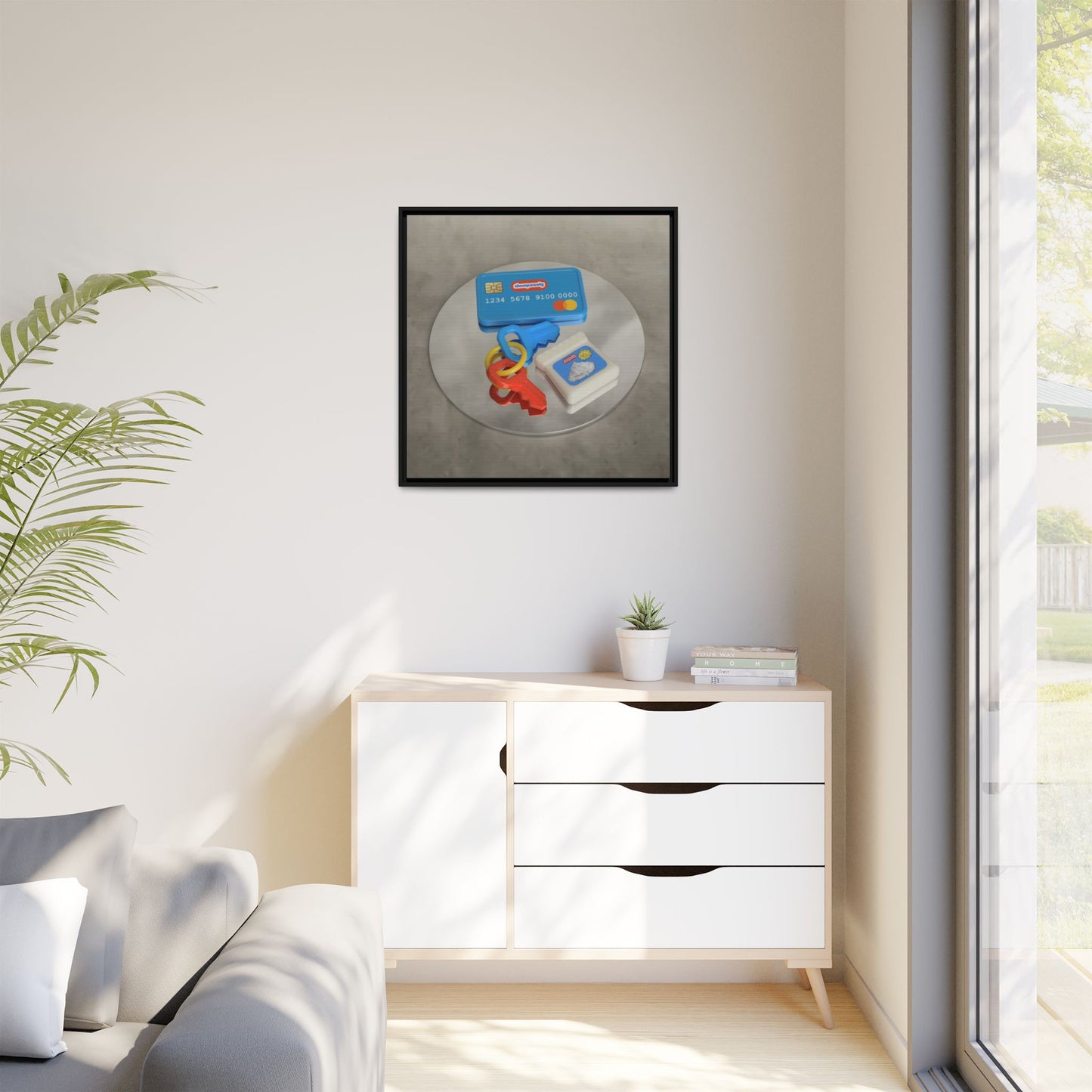 Cocaine Framed Gallery Canvas Wrap