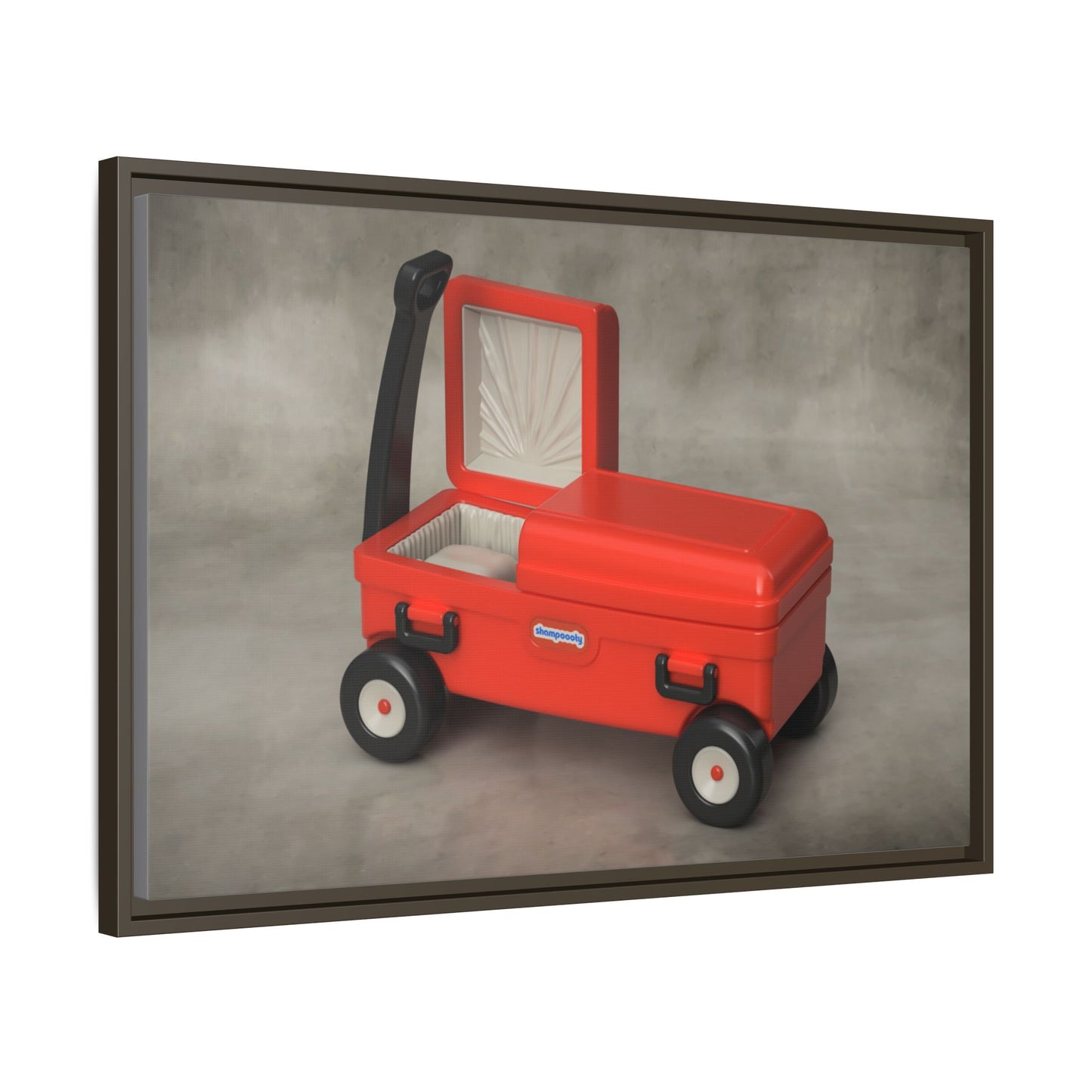 Casket Wagon Framed Canvas Gallery Wrap