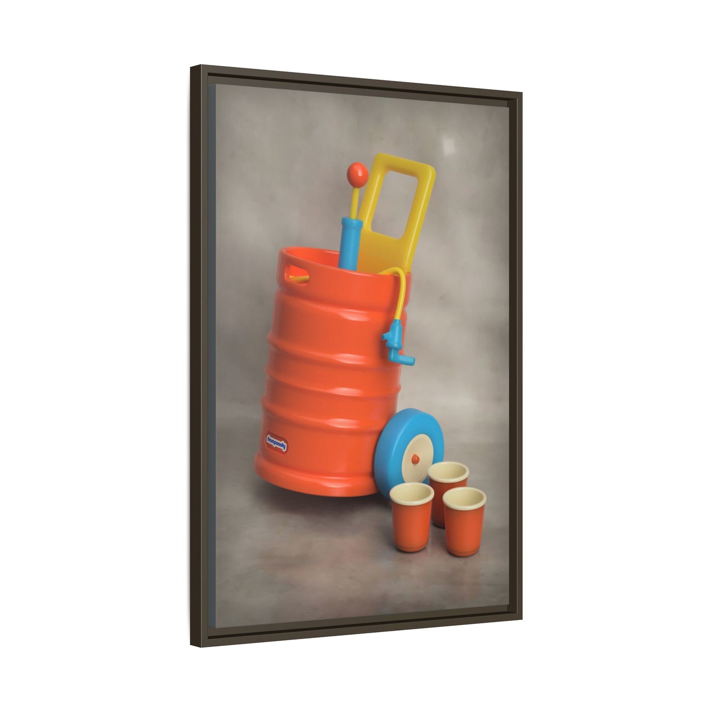Keg Framed Canvas Gallery Wrap