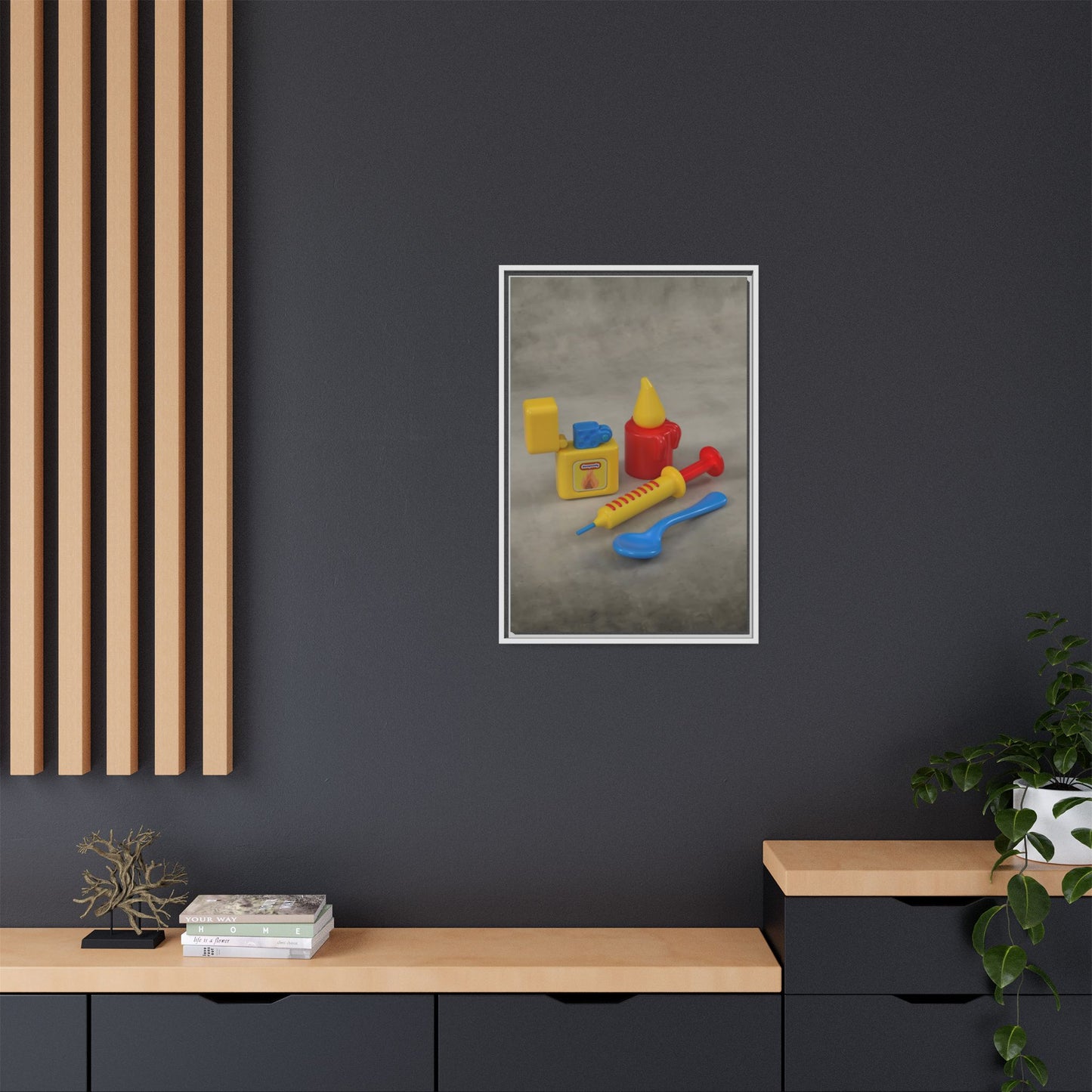 Heroin Framed Canvas Gallery Wrap