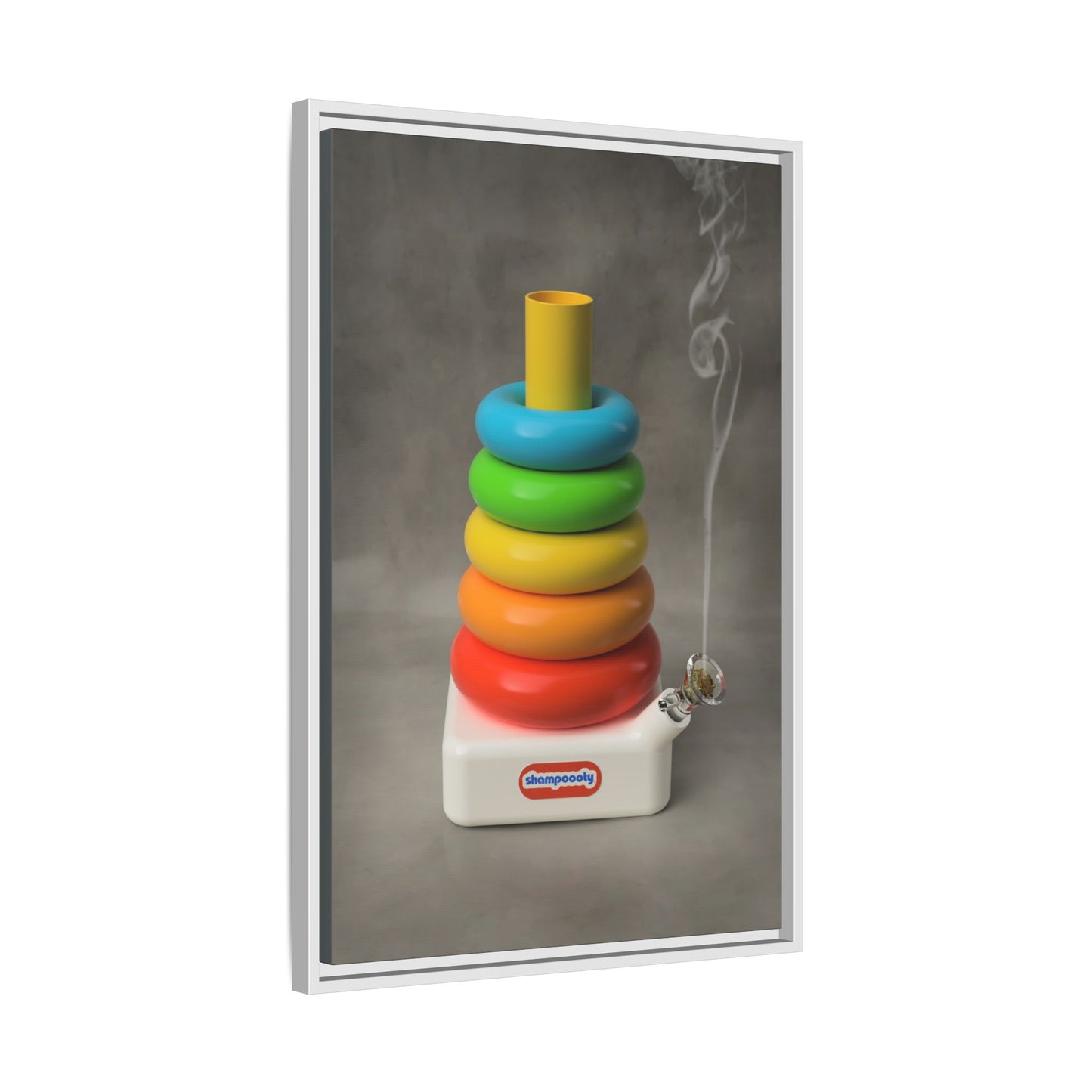 Happy Bubbler Framed Gallery Canvas Wrap