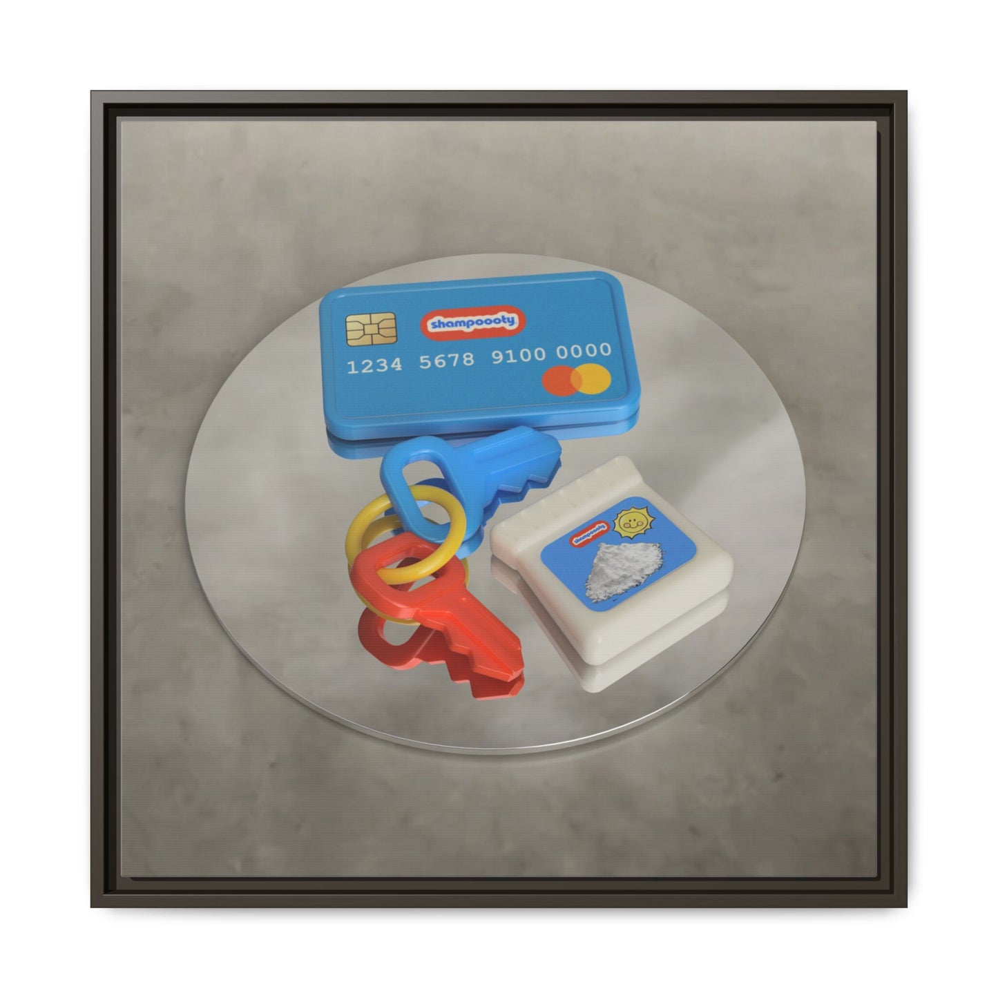 Cocaine Framed Gallery Canvas Wrap