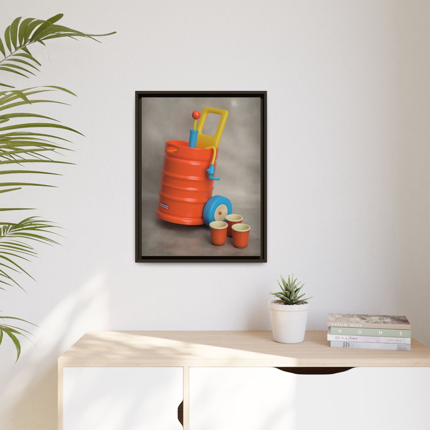 Keg Framed Canvas Gallery Wrap