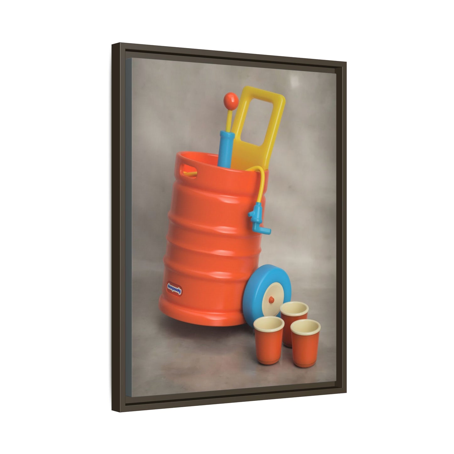 Keg Framed Canvas Gallery Wrap