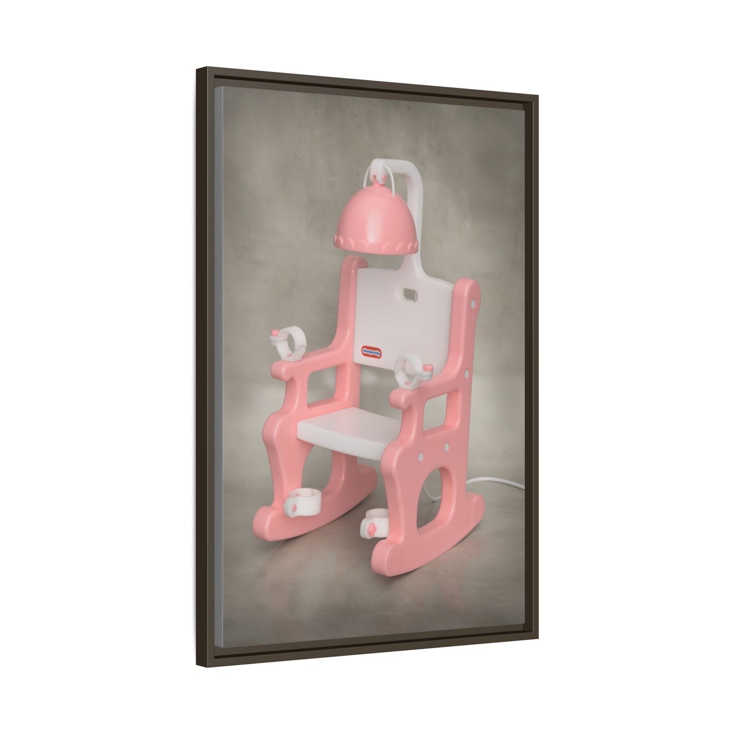 Electric Chair Framed Canvas Gallery Wrap