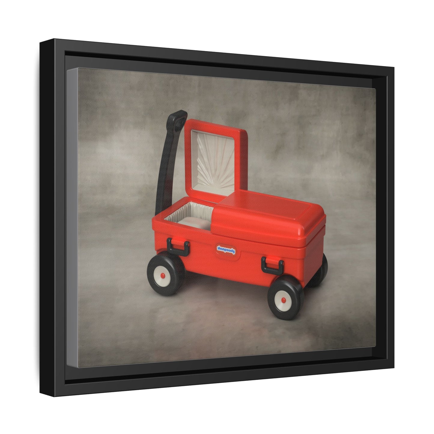 Casket Wagon Framed Canvas Gallery Wrap