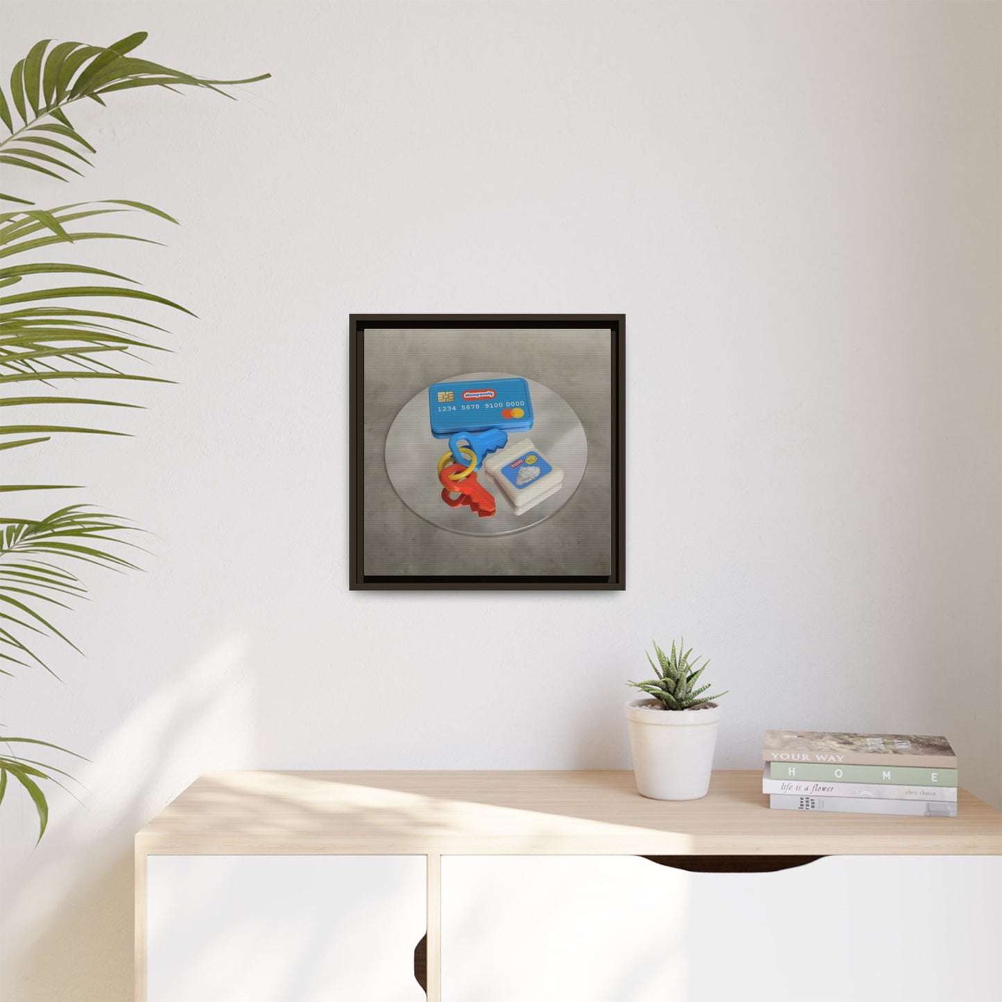Cocaine Framed Gallery Canvas Wrap