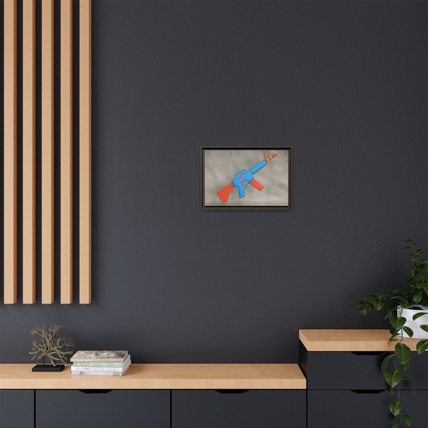 AR-15 Framed Canvas Gallery Wrap