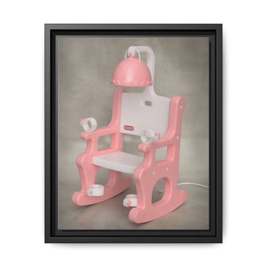 Electric Chair Framed Canvas Gallery Wrap