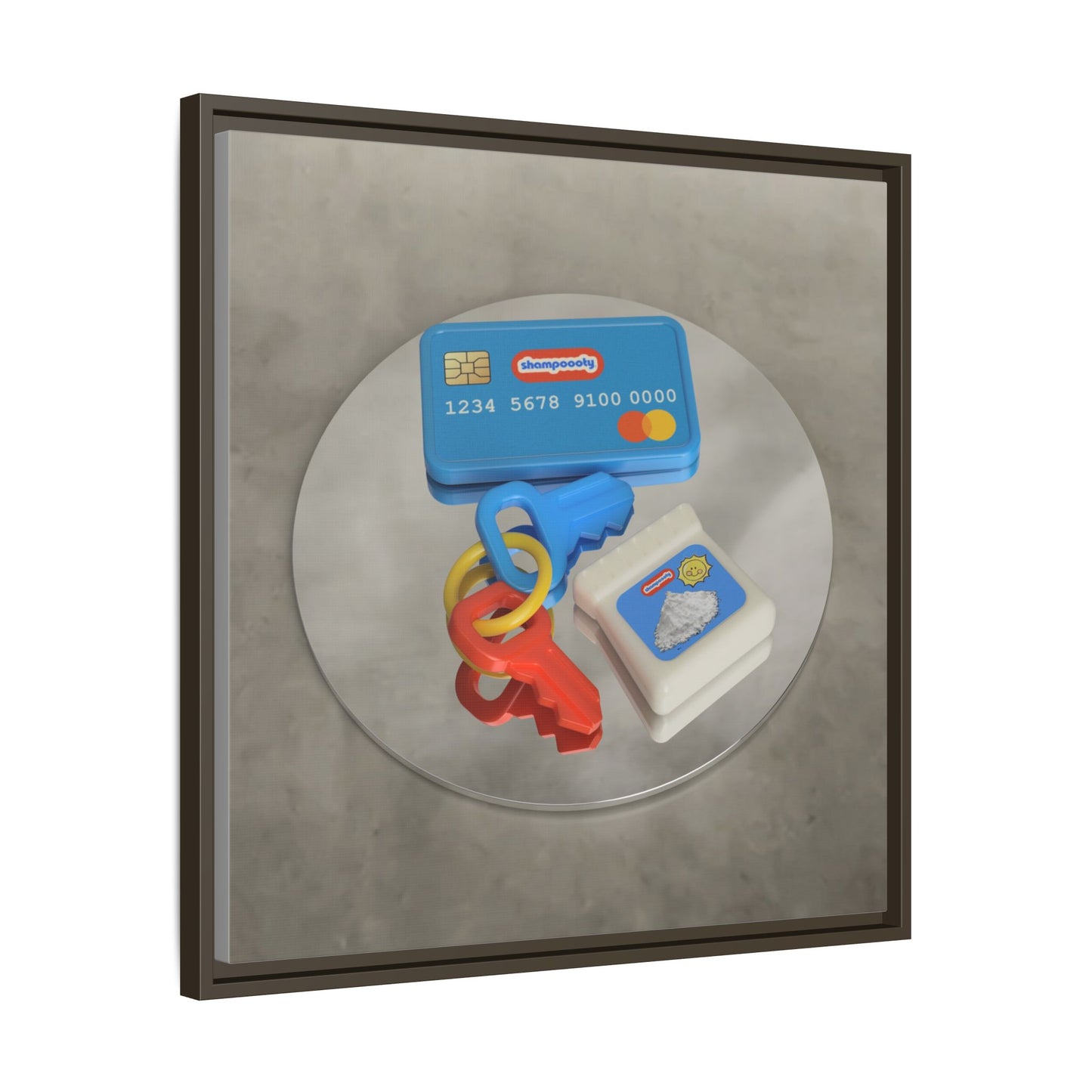 Cocaine Framed Gallery Canvas Wrap
