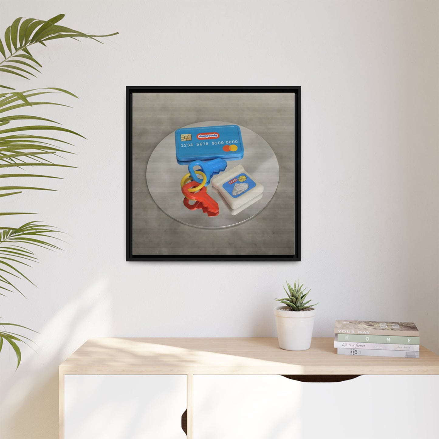 Cocaine Framed Gallery Canvas Wrap