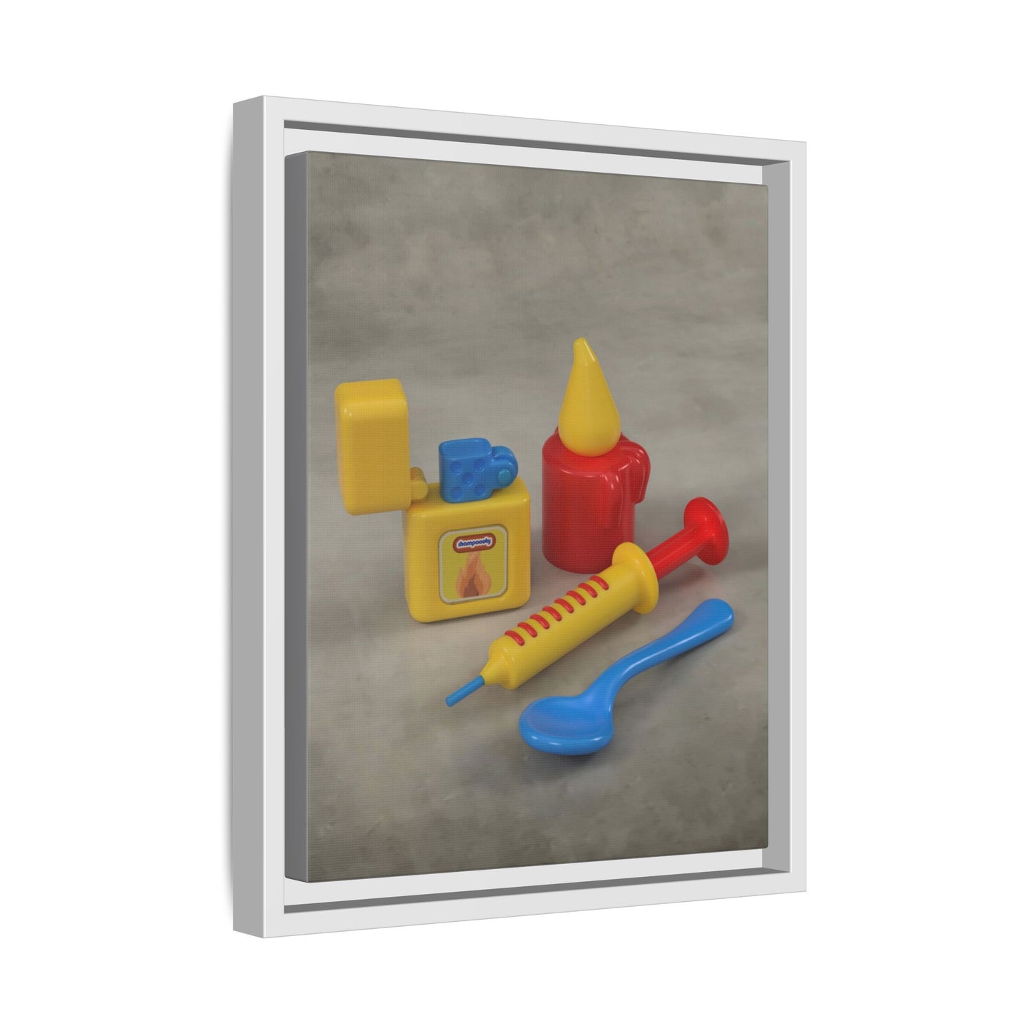 Heroin Framed Canvas Gallery Wrap