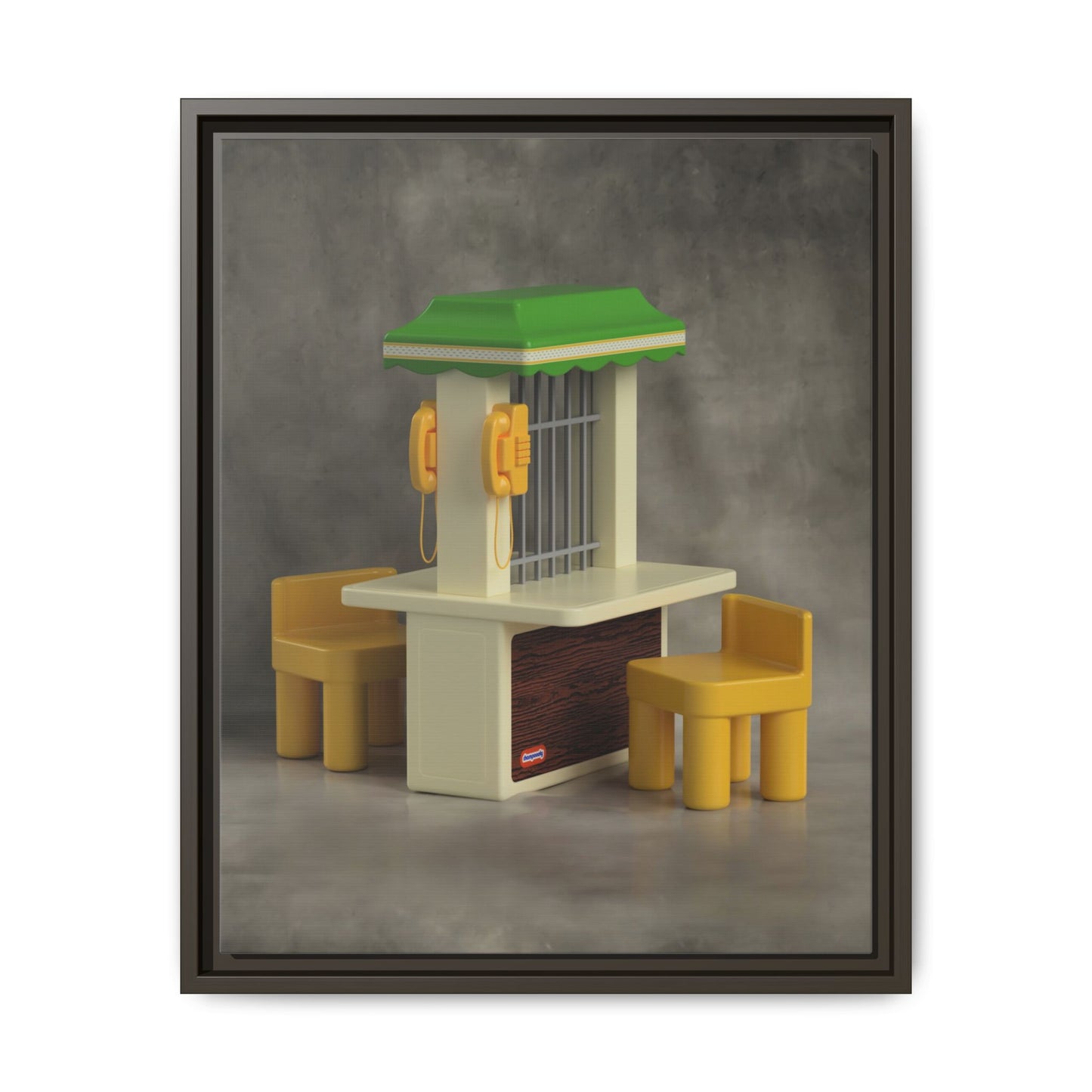 Visitation Booth Framed Canvas Gallery Wrap