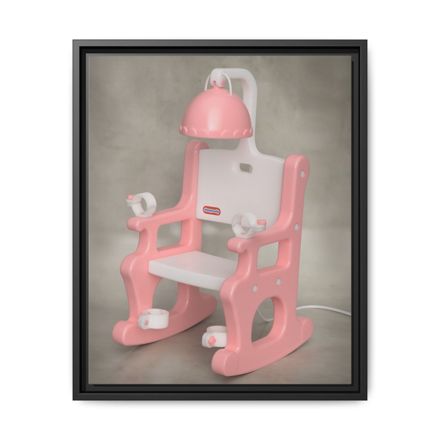 Electric Chair Framed Canvas Gallery Wrap