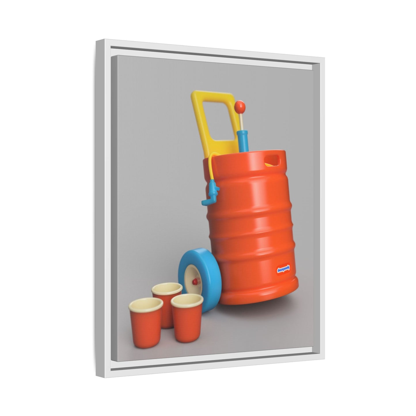 Keg Framed Canvas Gallery Wrap