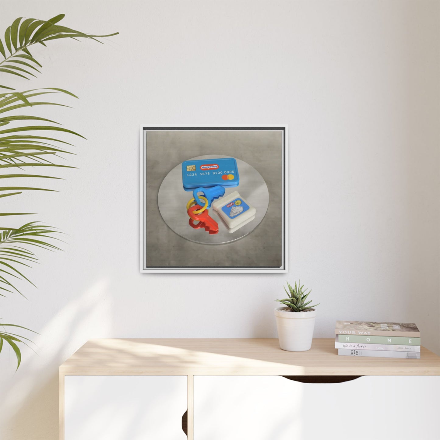 Cocaine Framed Gallery Canvas Wrap
