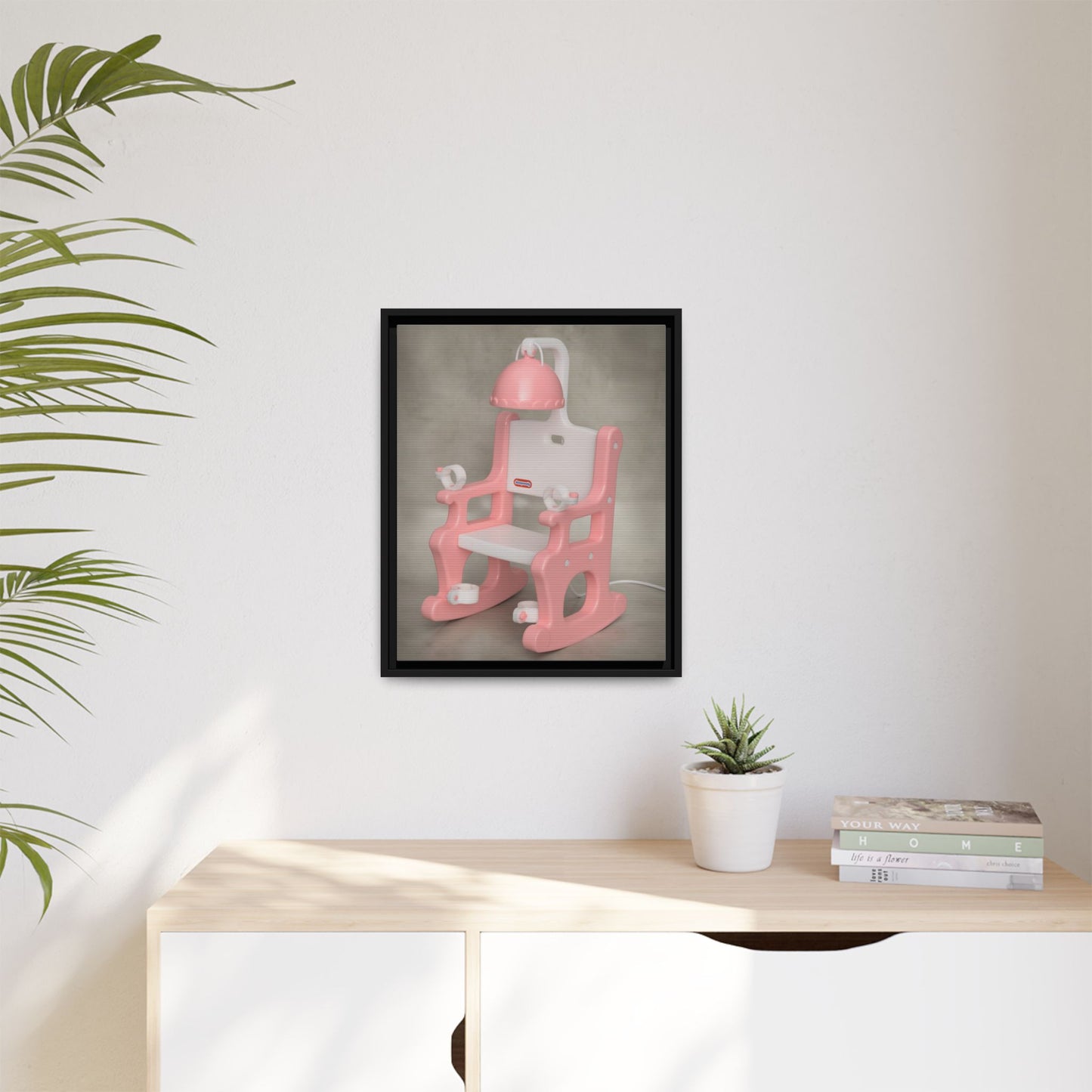 Electric Chair Framed Canvas Gallery Wrap