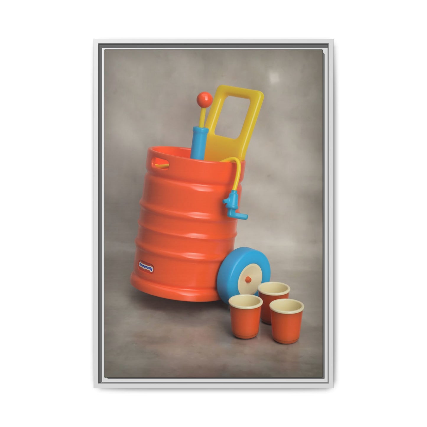 Keg Framed Canvas Gallery Wrap