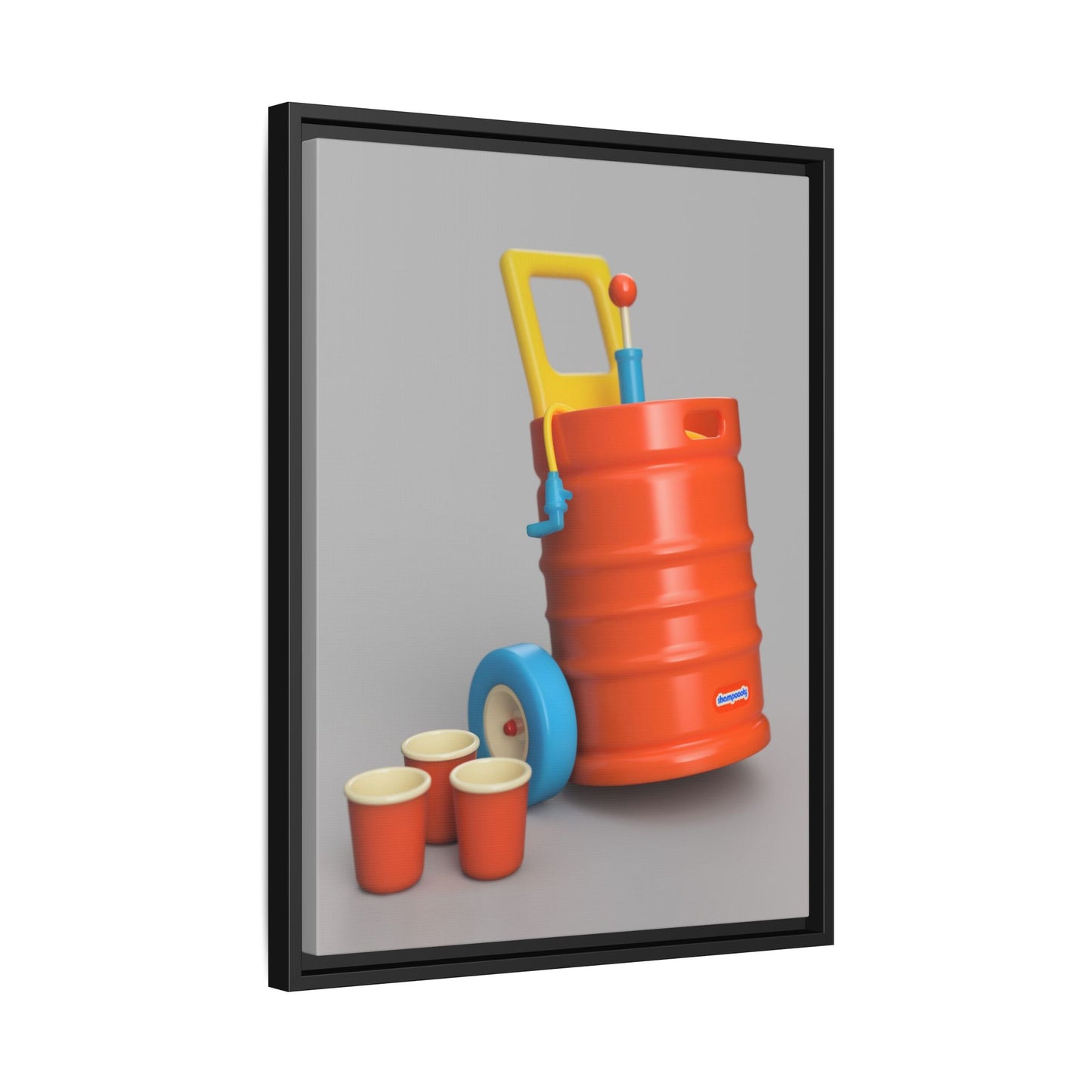 Keg Framed Canvas Gallery Wrap