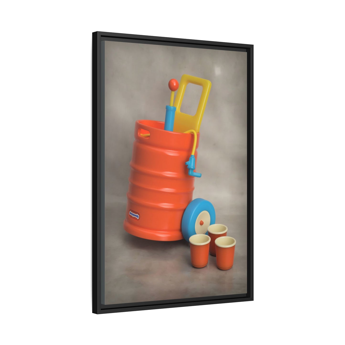 Keg Framed Canvas Gallery Wrap
