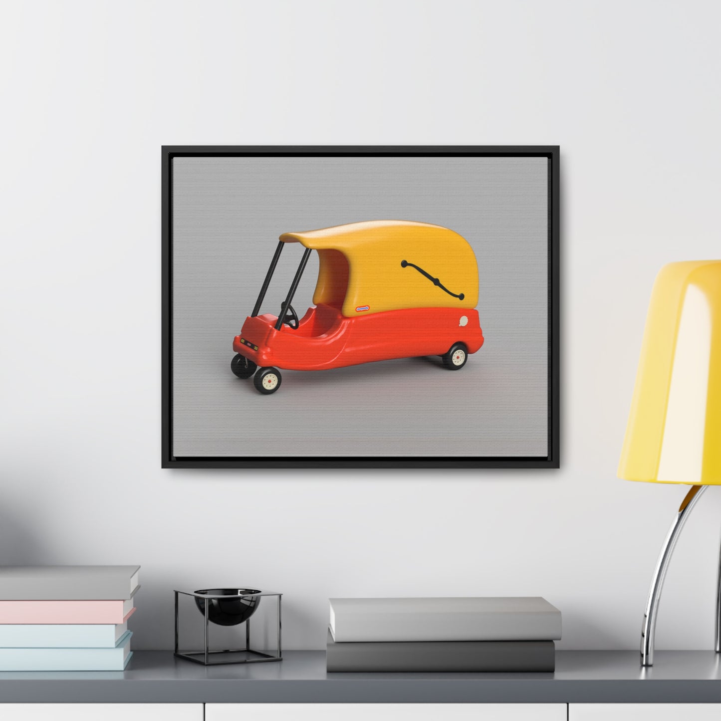 Cozy Hearse Framed Canvas Gallery Wrap