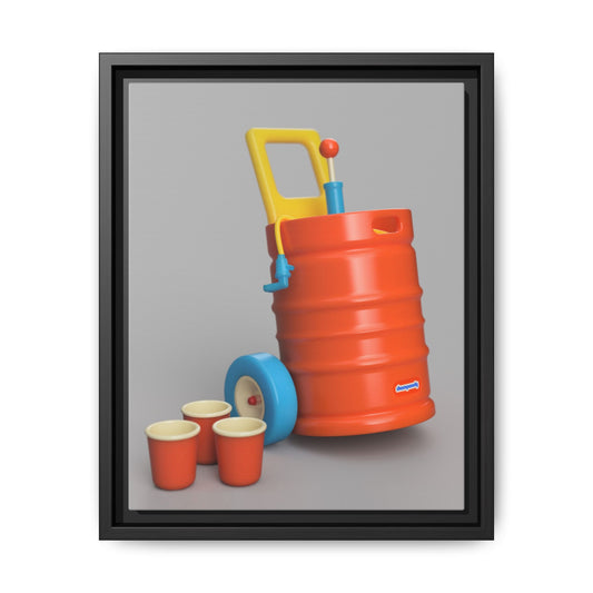 Keg Framed Canvas Gallery Wrap