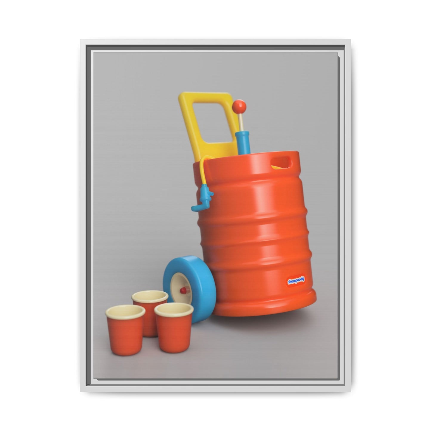 Keg Framed Canvas Gallery Wrap