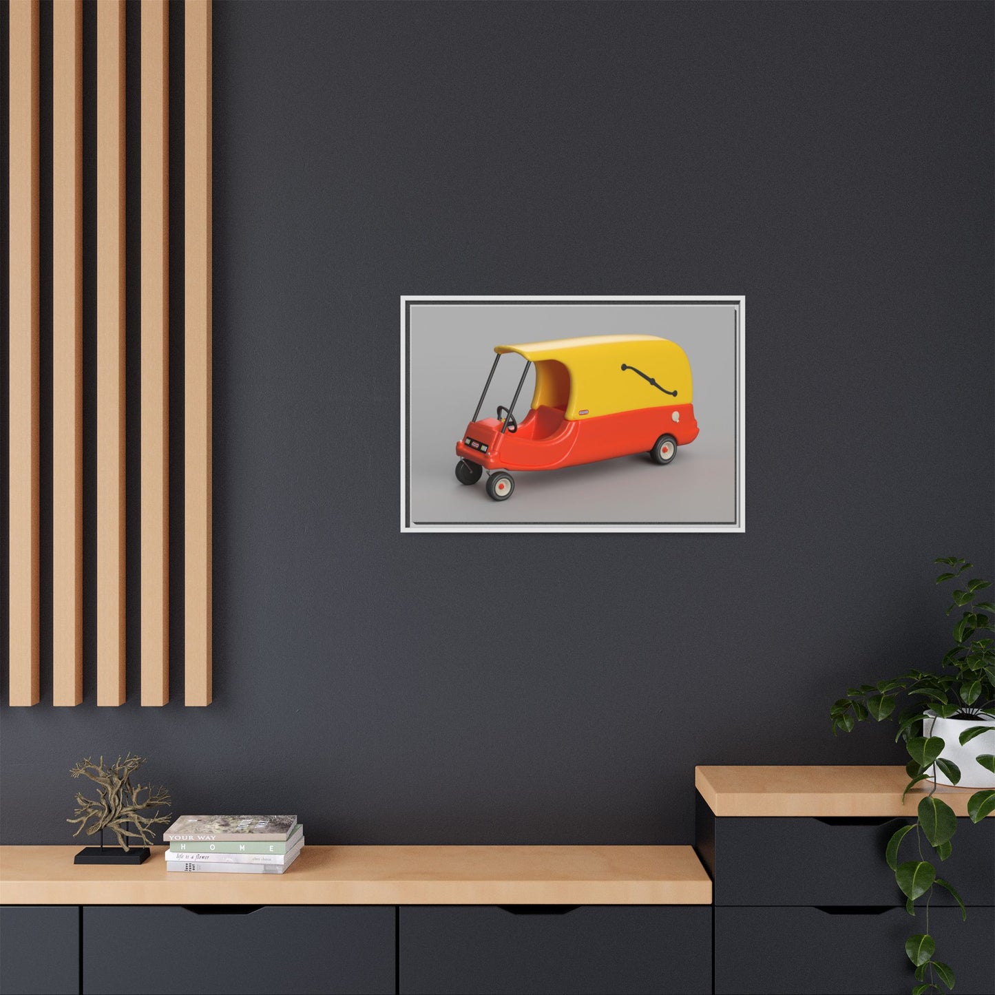 Cozy Hearse Framed Canvas Gallery Wrap