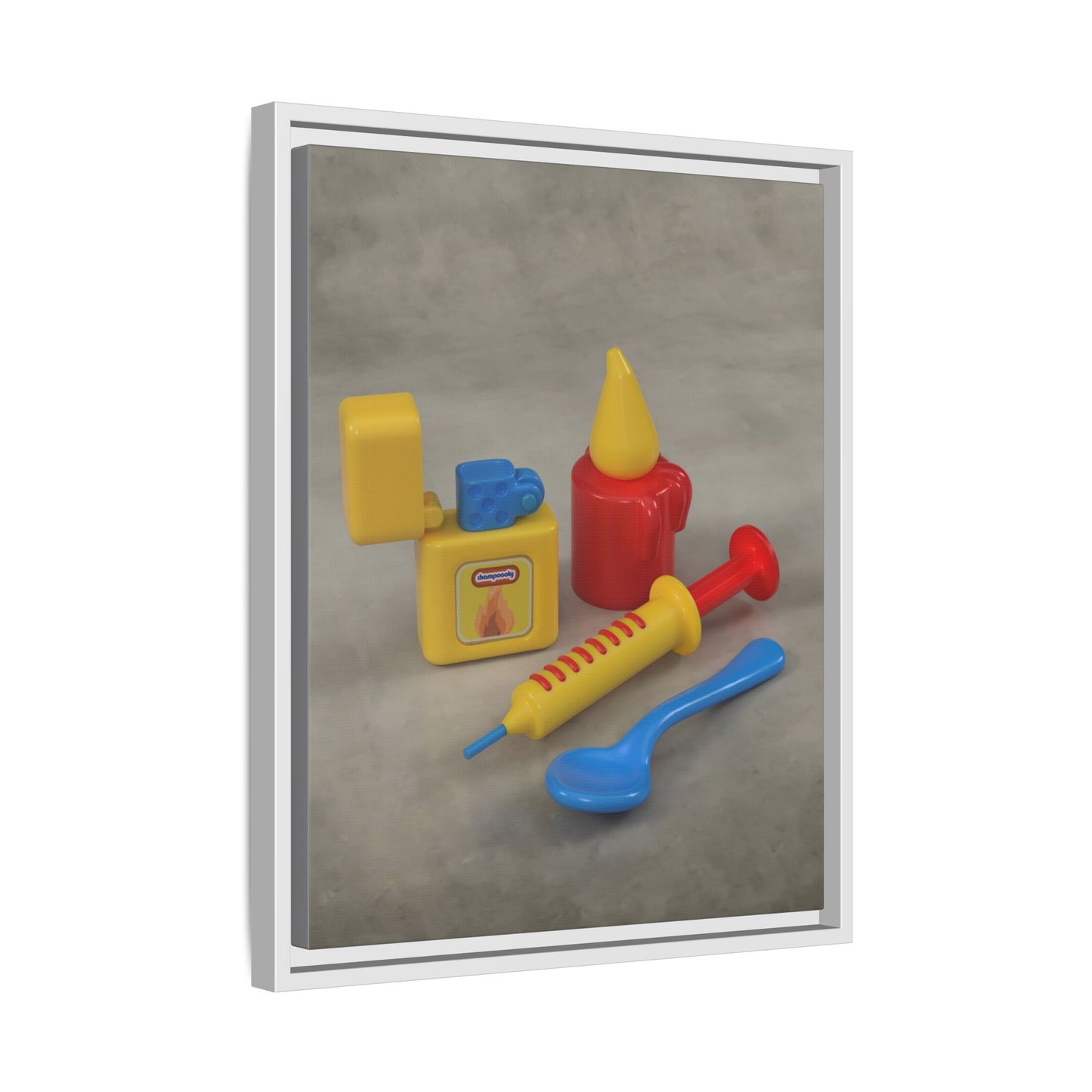 Heroin Framed Canvas Gallery Wrap