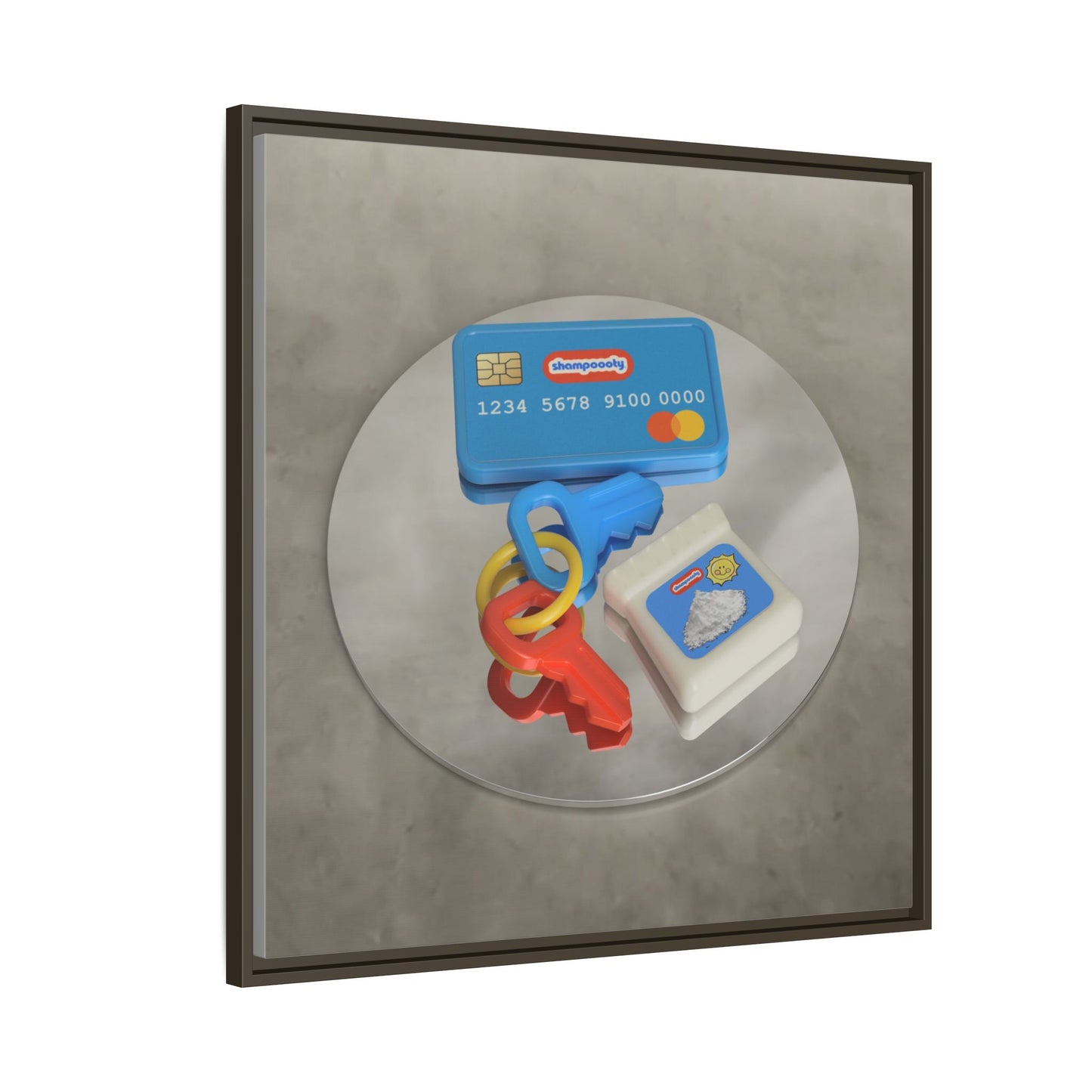 Cocaine Framed Gallery Canvas Wrap