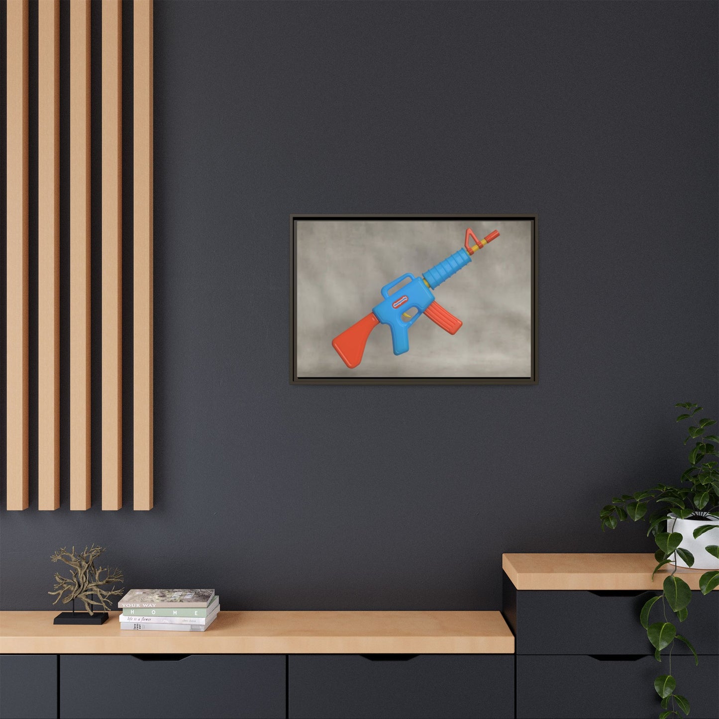 AR-15 Framed Canvas Gallery Wrap