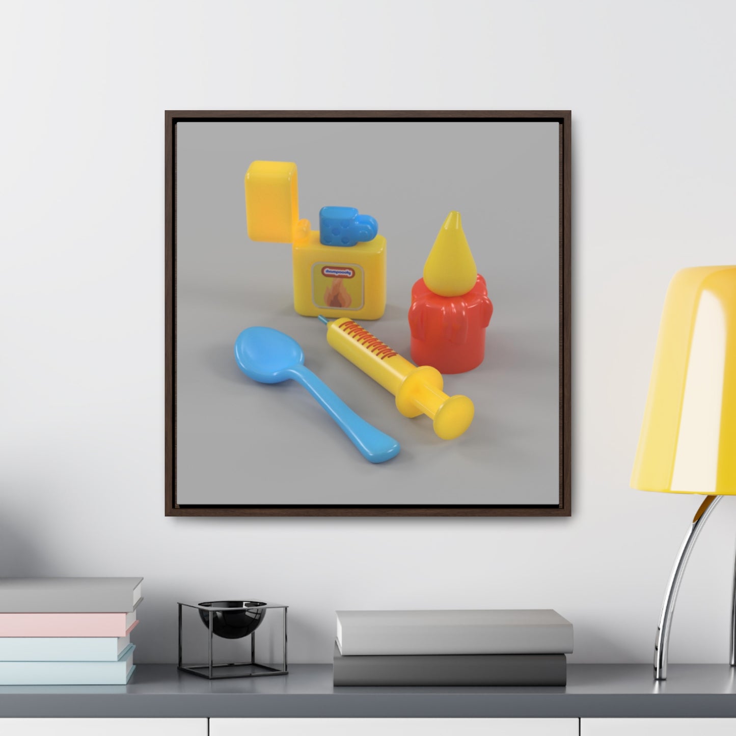 Heroin Kit Framed Canvas Gallery Wrap