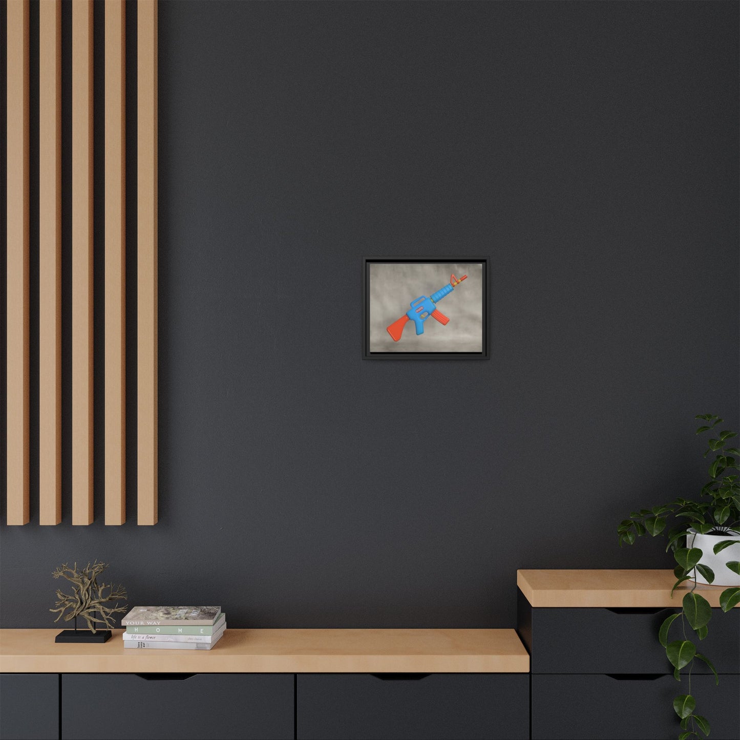 AR-15 Framed Canvas Gallery Wrap