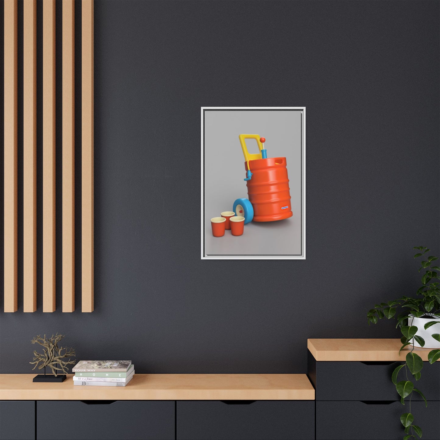 Keg Framed Canvas Gallery Wrap