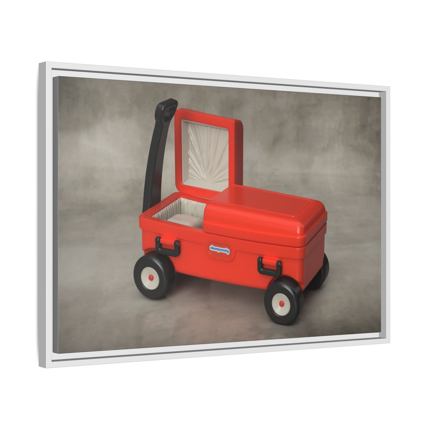 Casket Wagon Framed Canvas Gallery Wrap
