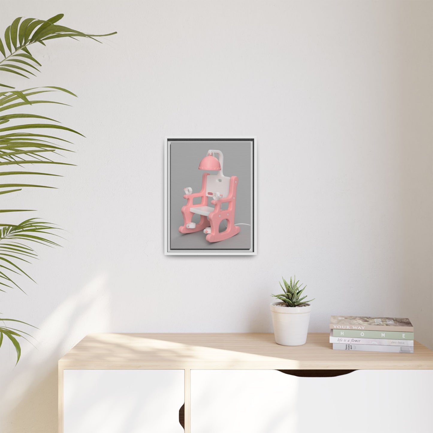 Electric Chair Framed Canvas Gallery Wrap
