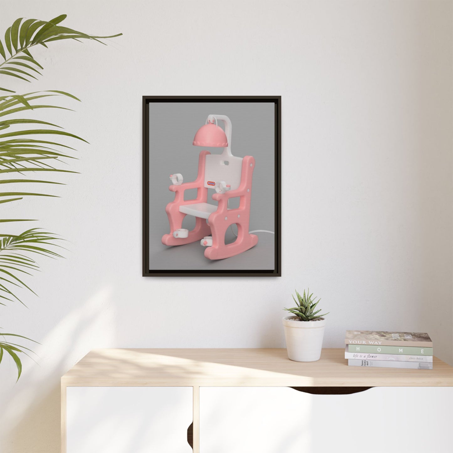 Electric Chair Framed Canvas Gallery Wrap